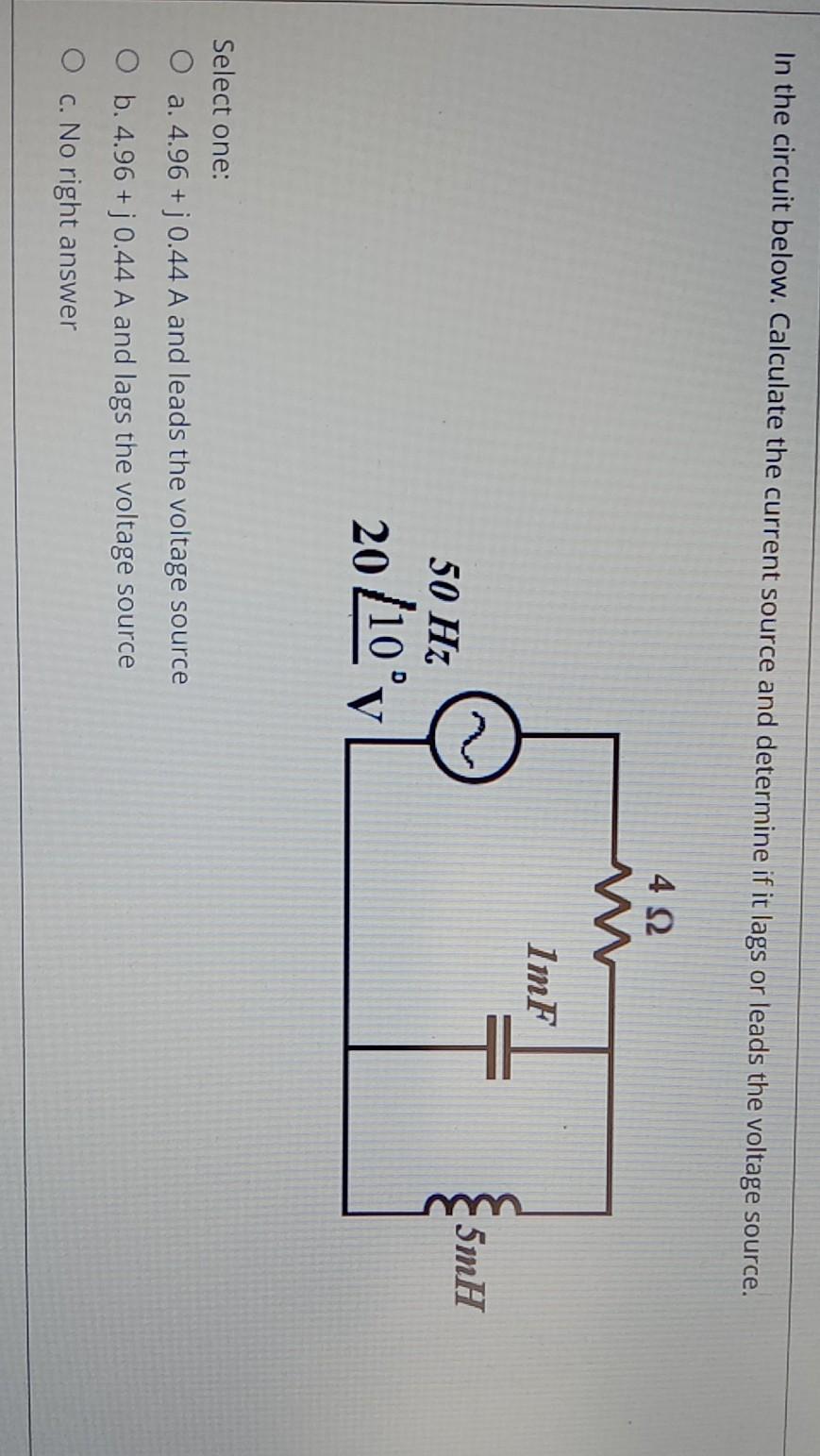 Solved In the circuit below. Calculate the current source | Chegg.com