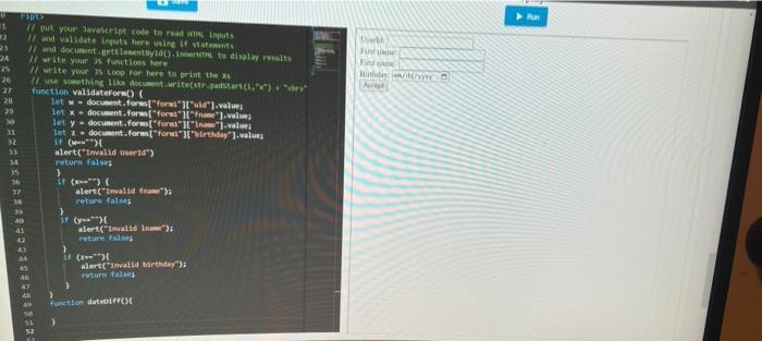 I need help with my javascript coding! I tried | Chegg.com