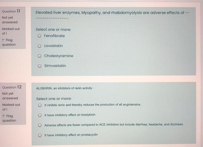 Solved Elevated liver enzymes, Myopathy, and rhabdomyolysis