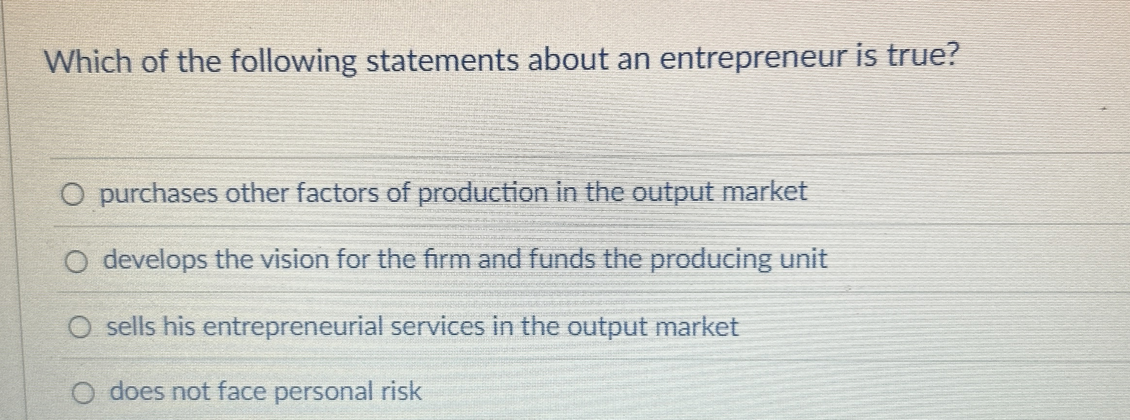 Solved Which of the following statements about an | Chegg.com