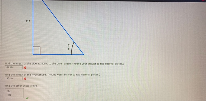 Solved 13. -/1 points SAlg Trig3 6.2.043. Find x rounded to