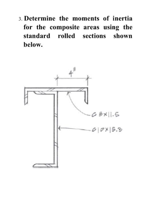 Solved 3. Determine the moments of inertia for the composite | Chegg.com