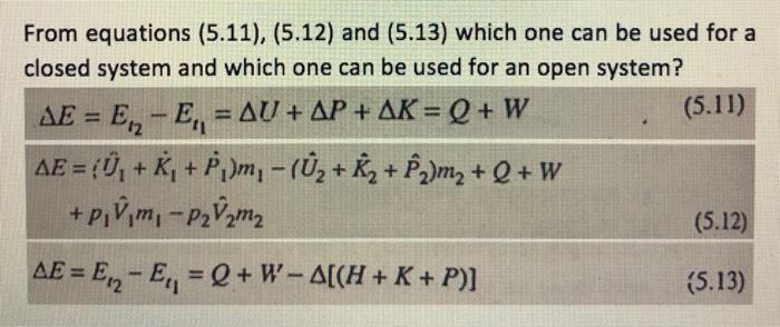 Solved From Equations 5 11 5 12 And 5 13 Which One Chegg Com