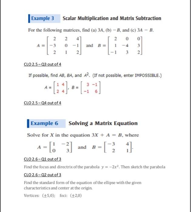 scalar and matrix multiplication assignment quizlet