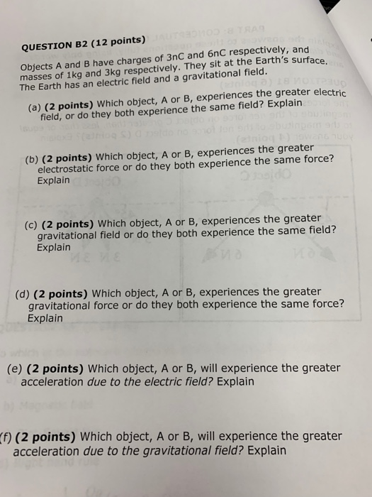 Solved PART B: CONCEPTUAL QUESTION Explain The Answers To | Chegg.com