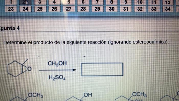 Solved Determine El Producto De La Siguiente Reacción | Chegg.com