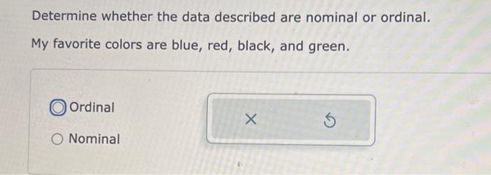 Solved Determine whether the data described are discrete or | Chegg.com