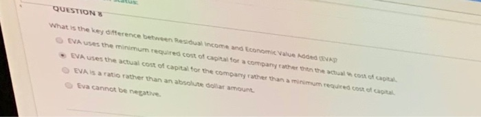 Solved QUESTIONS What is the key difference between Residual Chegg com