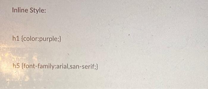 Solved The following styles are represented by multiple | Chegg.com