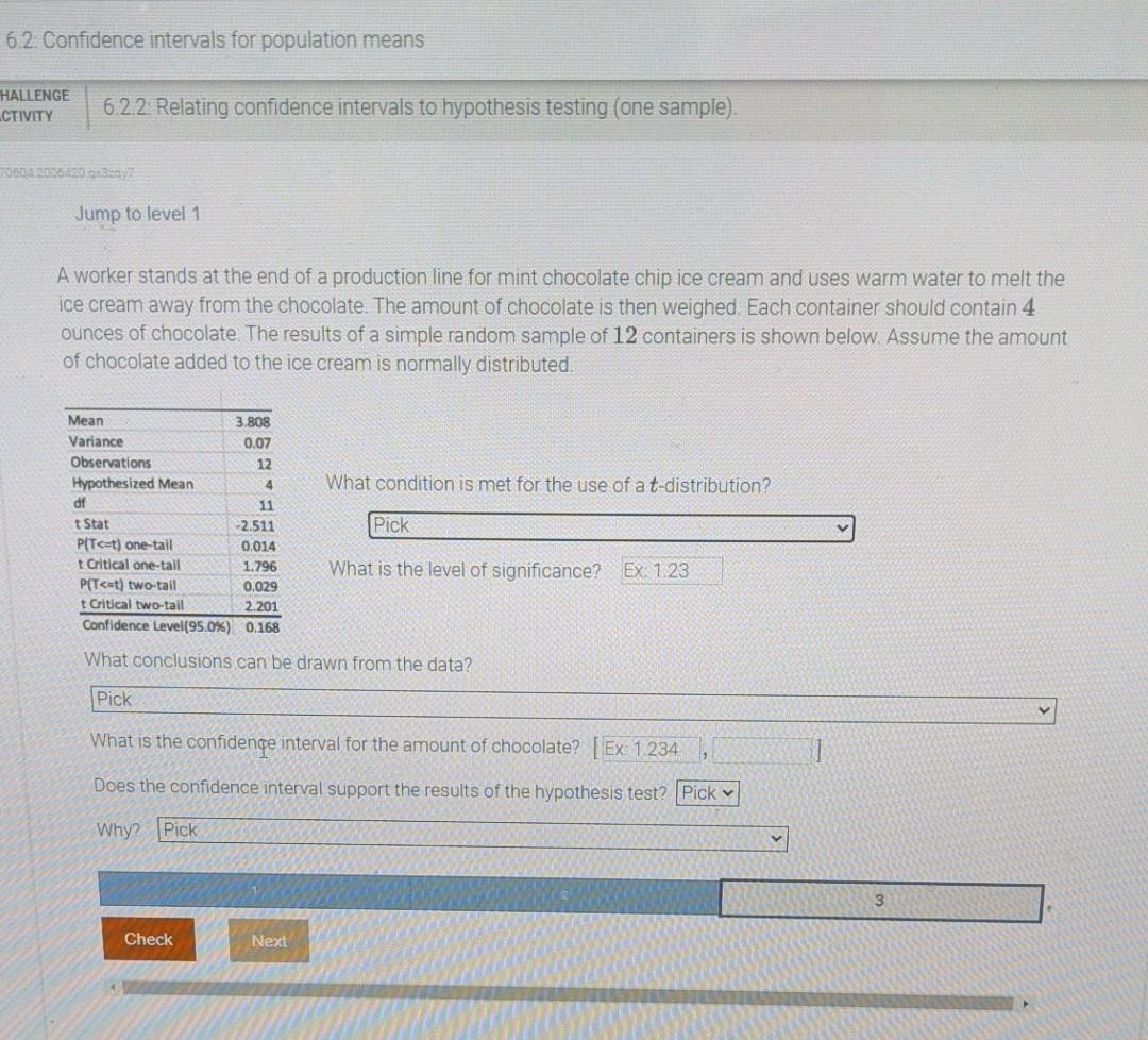 Solved 6.2. Confidence intervals for population means | Chegg.com