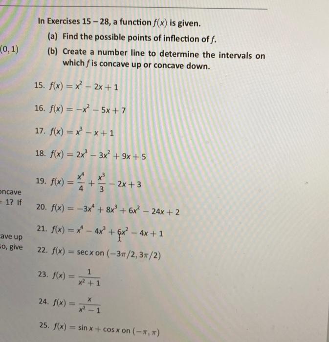 Solved Problems In Exercises 5 - 14, a function f(x) is | Chegg.com