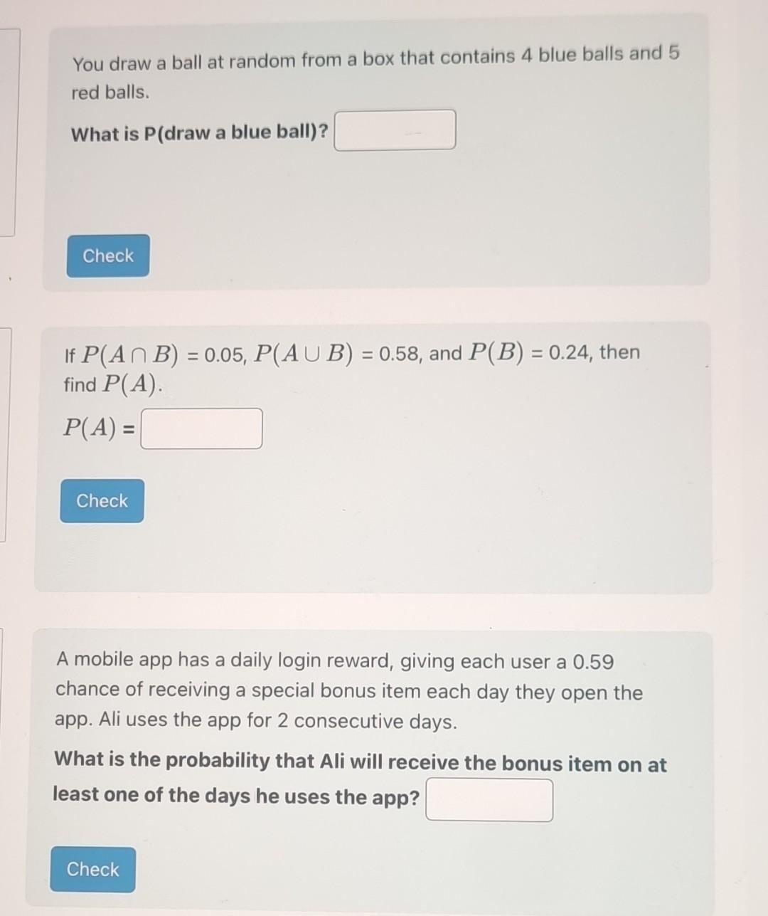 Solved You draw a ball at random from a box that contains 4 | Chegg.com