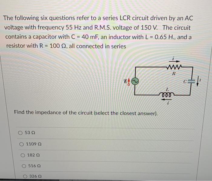 Solved You Want To Design An L C Circuit So It Oscillates Chegg Com