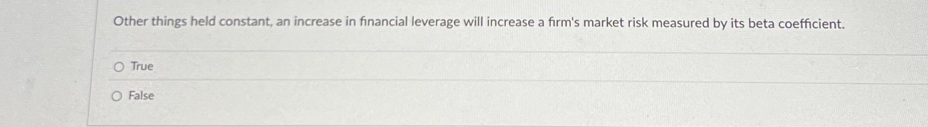 Solved Other things held constant, an increase in financial | Chegg.com