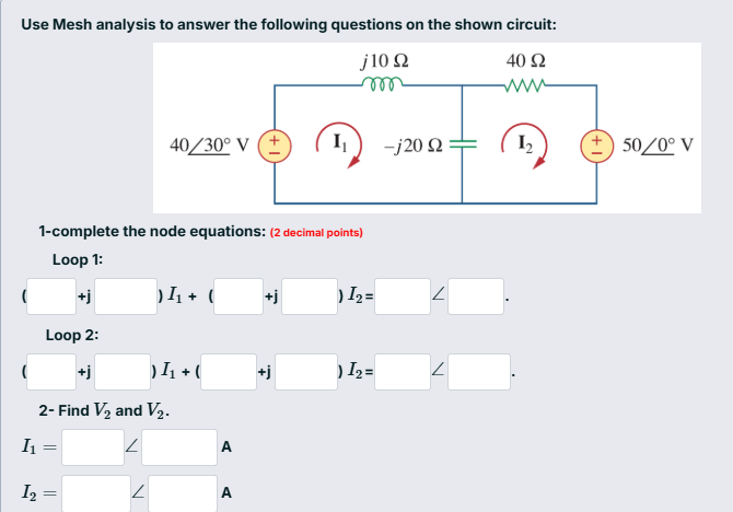 Solved Use Mesh analysis to answer the following questions | Chegg.com