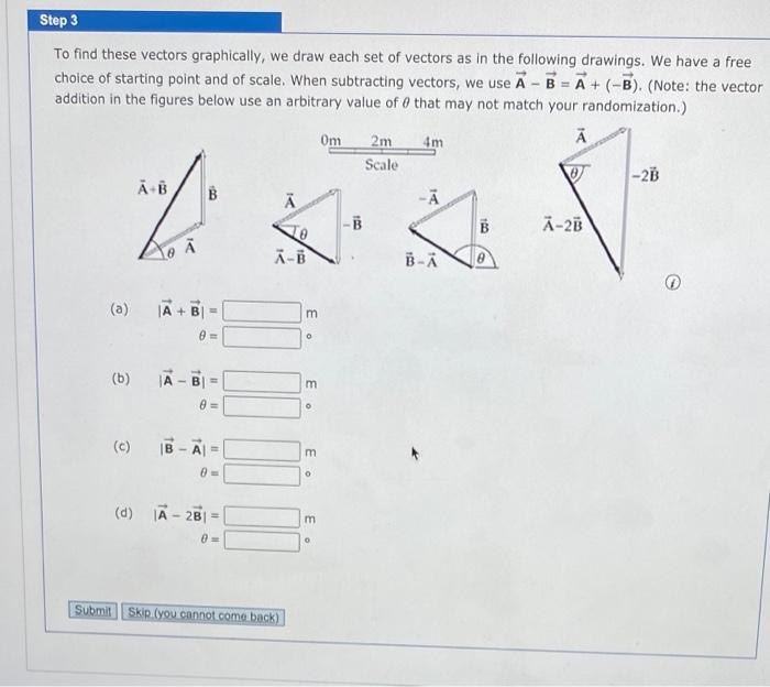 Solved The displacement vectors A and B shown in the figure | Chegg.com