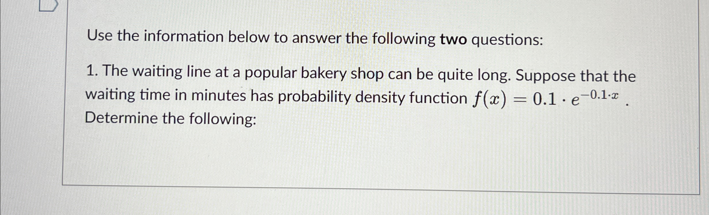 Solved Use the information below to answer the following two | Chegg.com