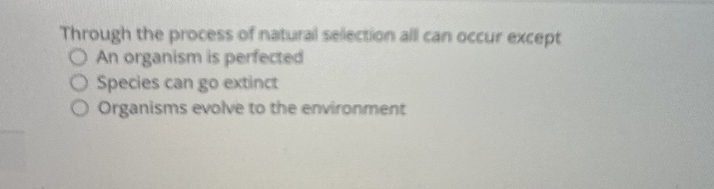 Solved Through the process of natural selection all can | Chegg.com