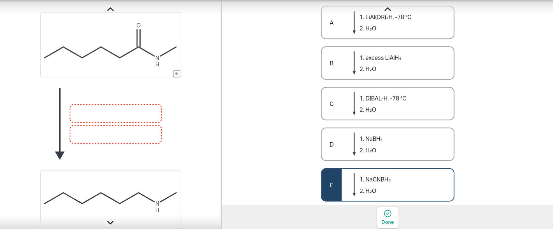 Solved Choose The Best Reagents To Complete The Following | Chegg.com