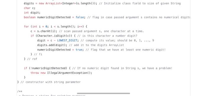 Solved Java programmingComplete this class by writing a | Chegg.com