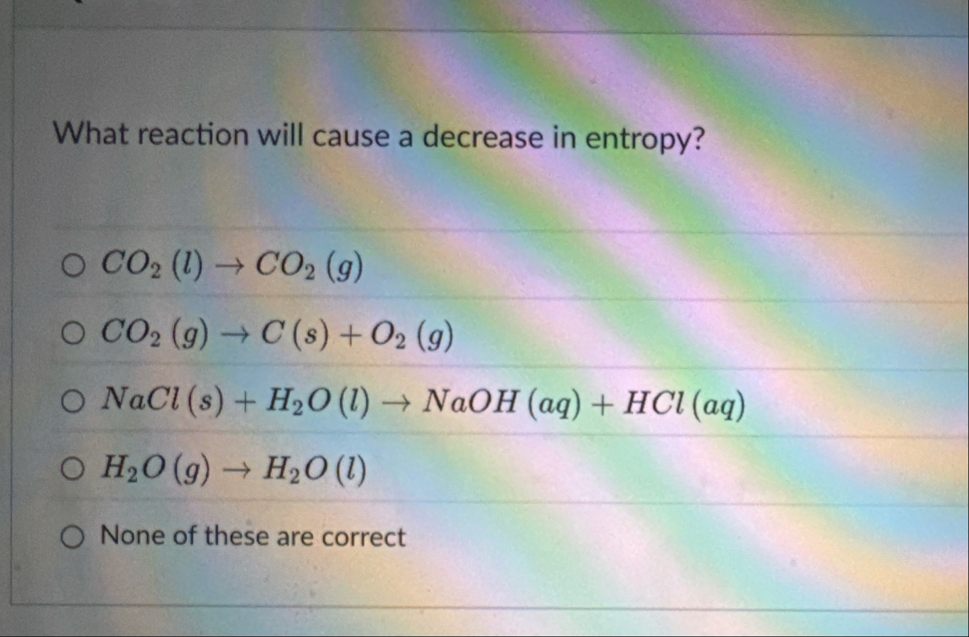 Solved What reaction will cause a decrease in | Chegg.com