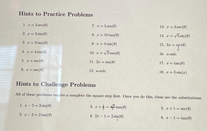Solved Practice Problems Try some of the problems below. If | Chegg.com