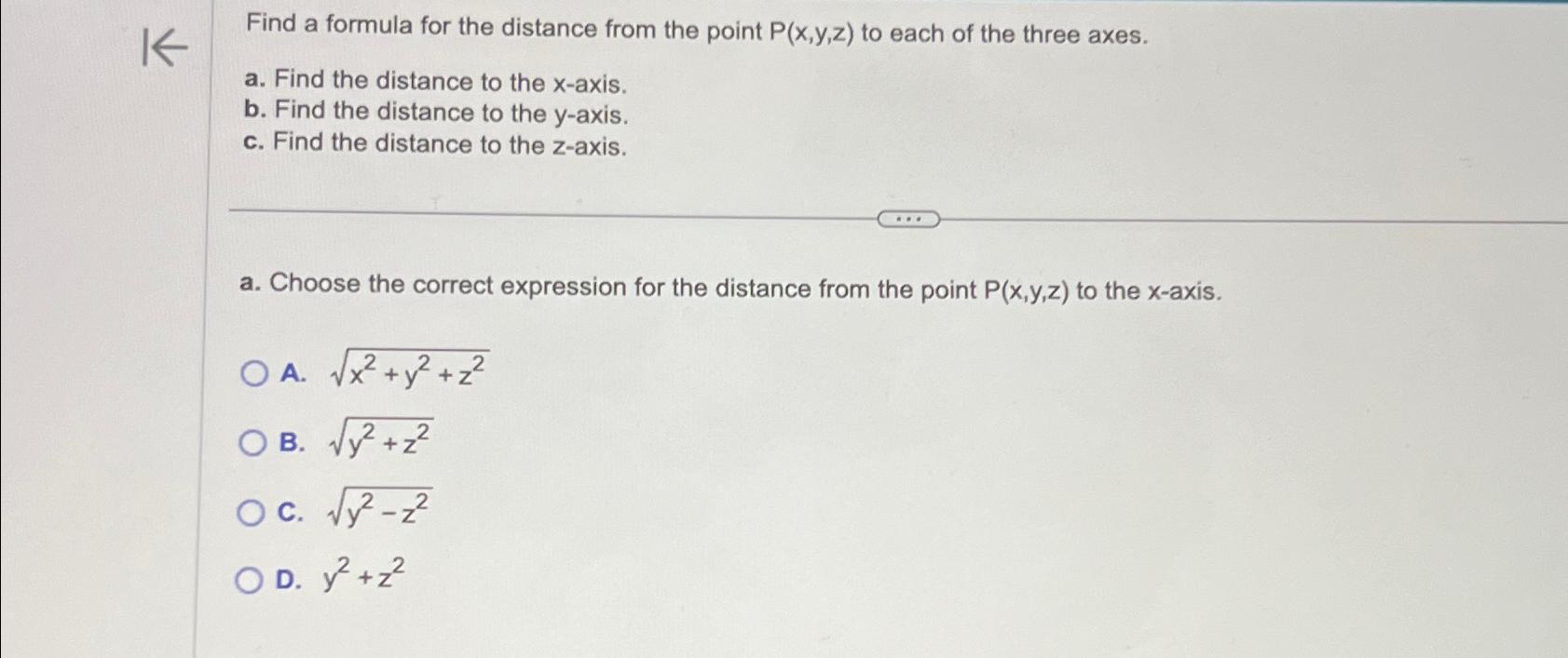 Solved Find a formula for the distance from the point | Chegg.com