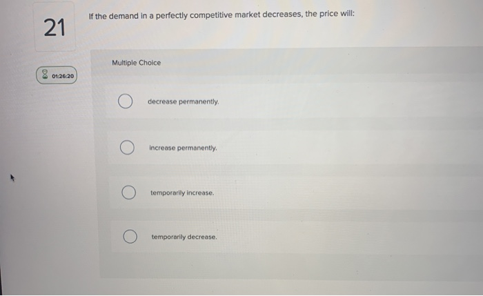 Solved If the demand in a perfectly competitive market | Chegg.com