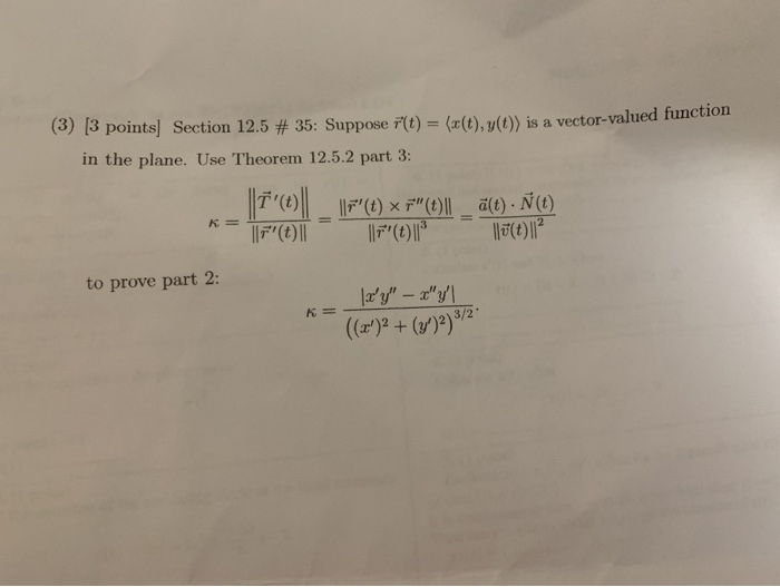 Solved 3 3 Points Section 12 5 35 Suppose F T X Chegg Com