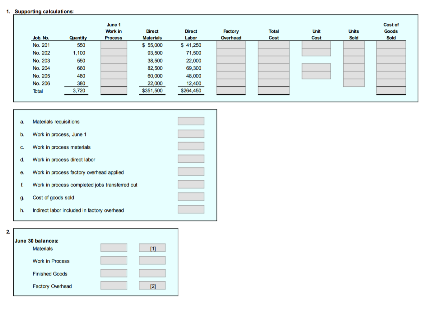 PR 16-4A Analyzing manufacturing cost accounts Obj. 2 | Chegg.com