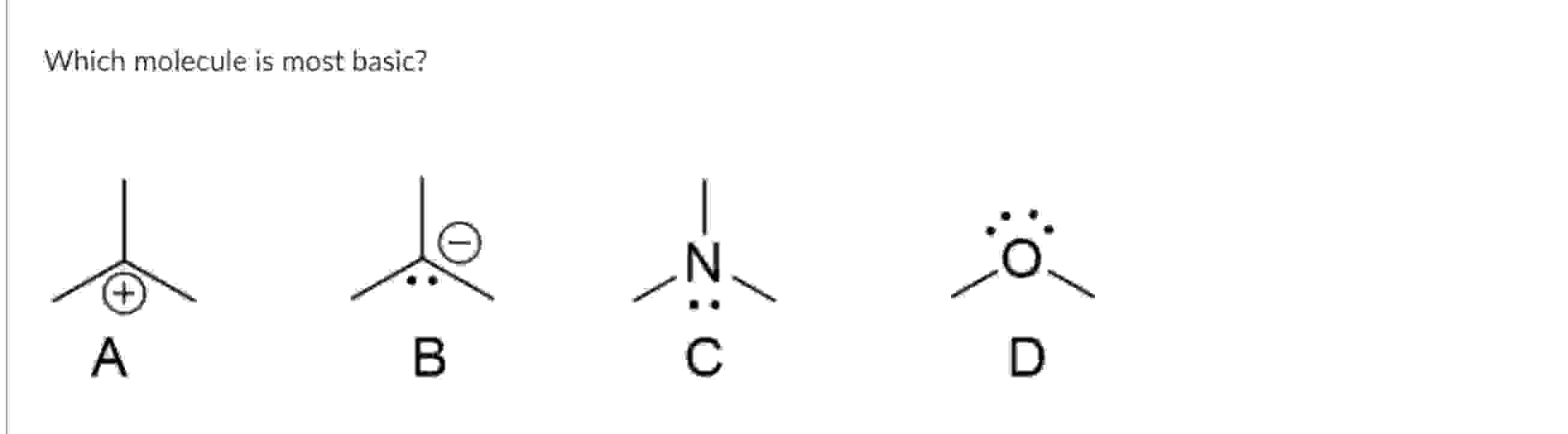 Solved The answer is B but please explain ﻿Which molecule | Chegg.com