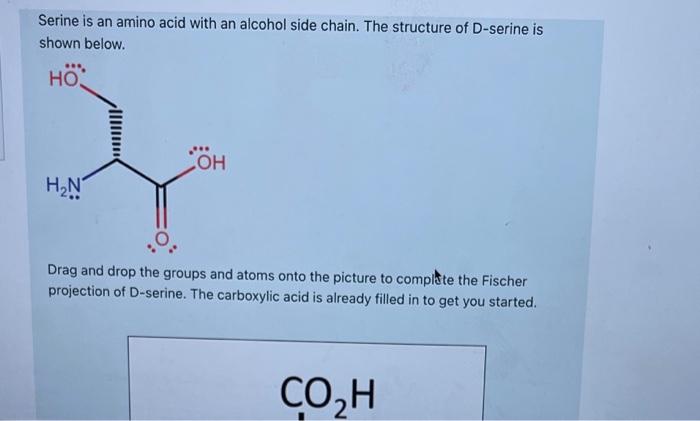 Solved Serine is an amino acid with an alcohol side chain. | Chegg.com