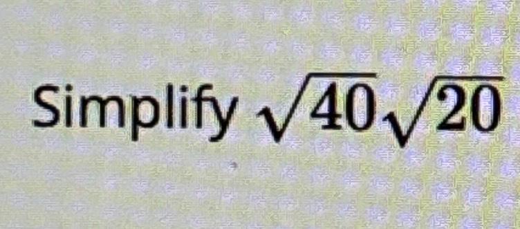 Solved Simplify 402202 | Chegg.com