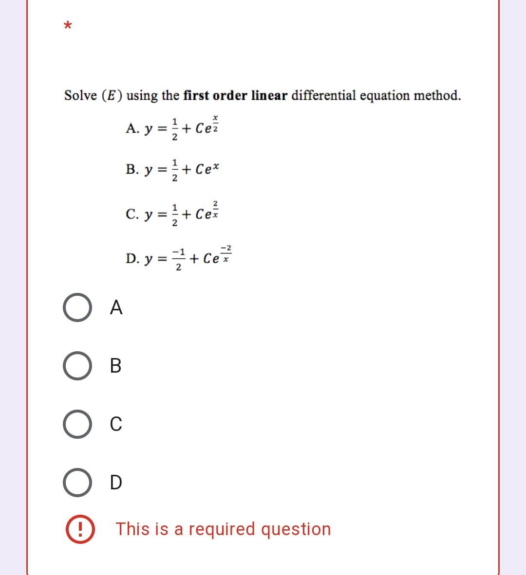 Solved Problem 1 Consider the first order linear | Chegg.com