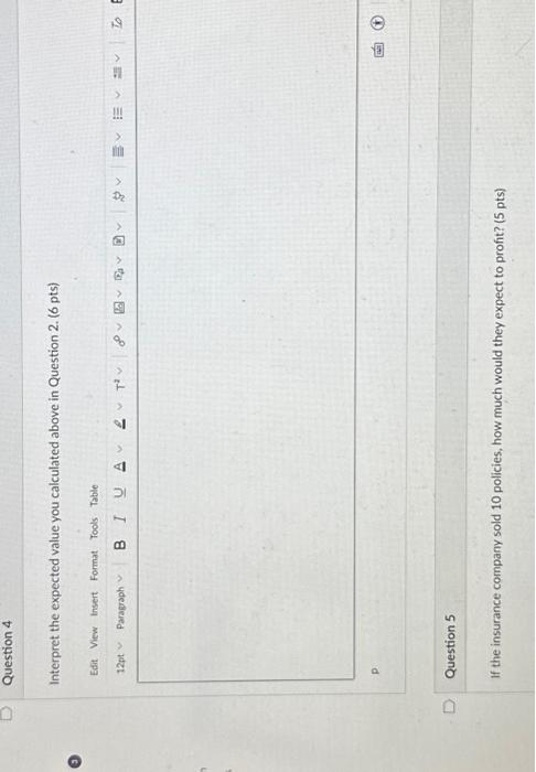 Solved Part I: Insurance Policies An insurance company | Chegg.com