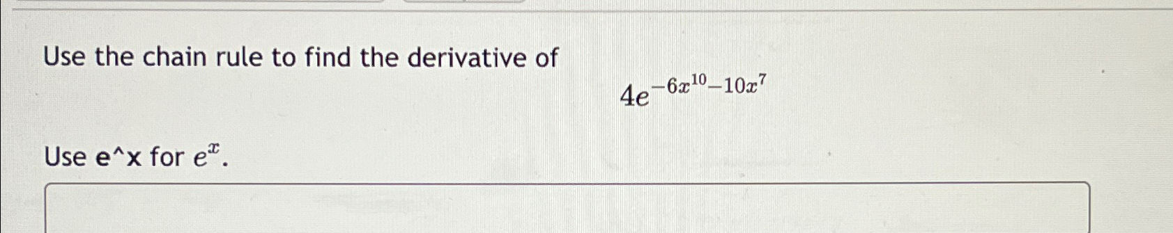 Solved Use the chain rule to find the derivative | Chegg.com