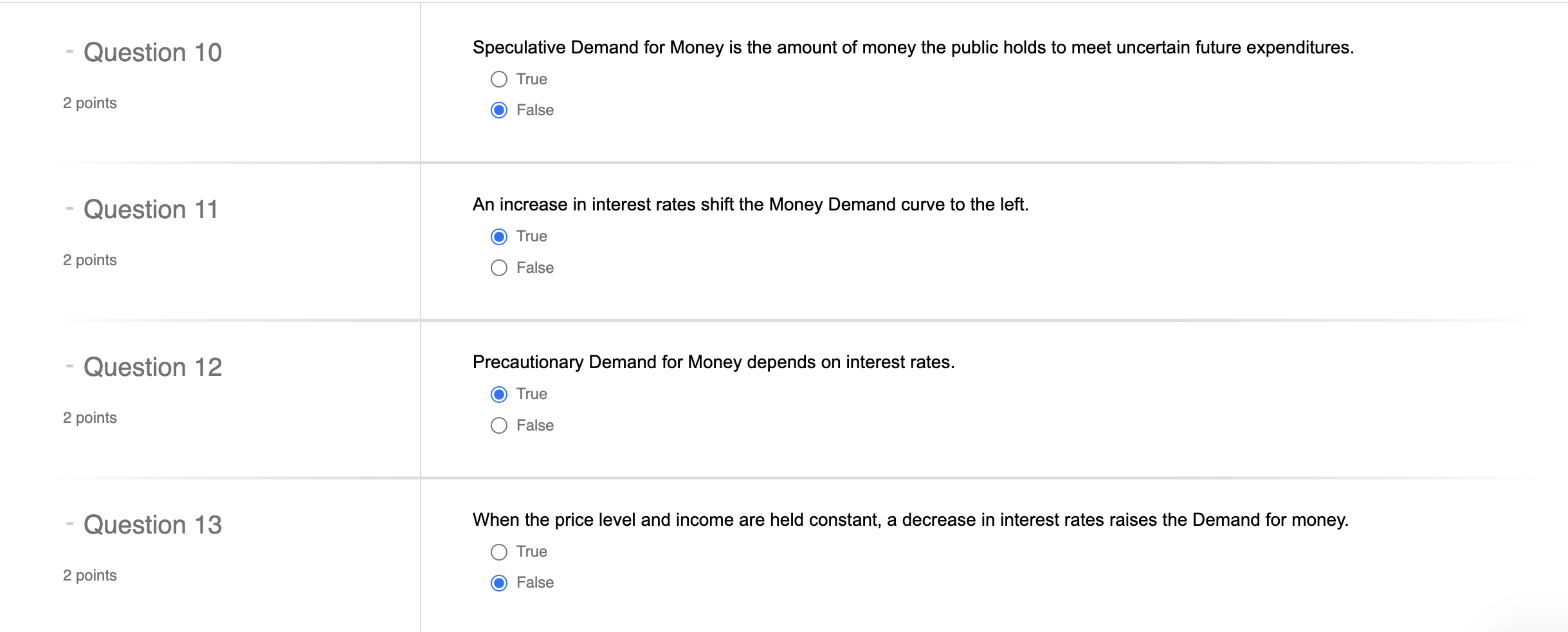 Solved Speculative Demand for Money is the amount of money | Chegg.com