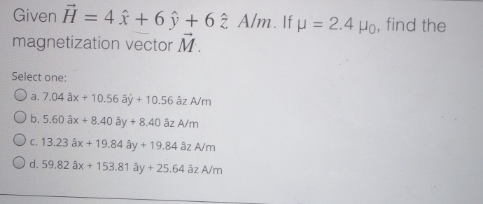 Given A 4 I 6 Y 6 2 A M If U 2 4 Ho Find Chegg Com