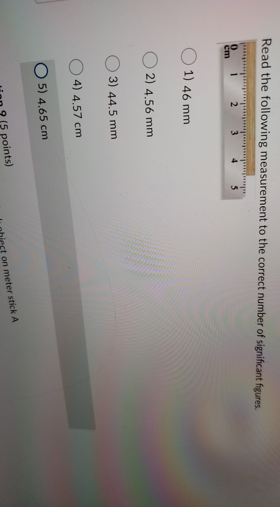 Solved Read the following measurement to the correct number | Chegg.com