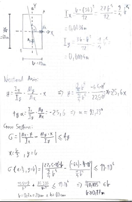 Solved hello there this is combined bending last time | Chegg.com