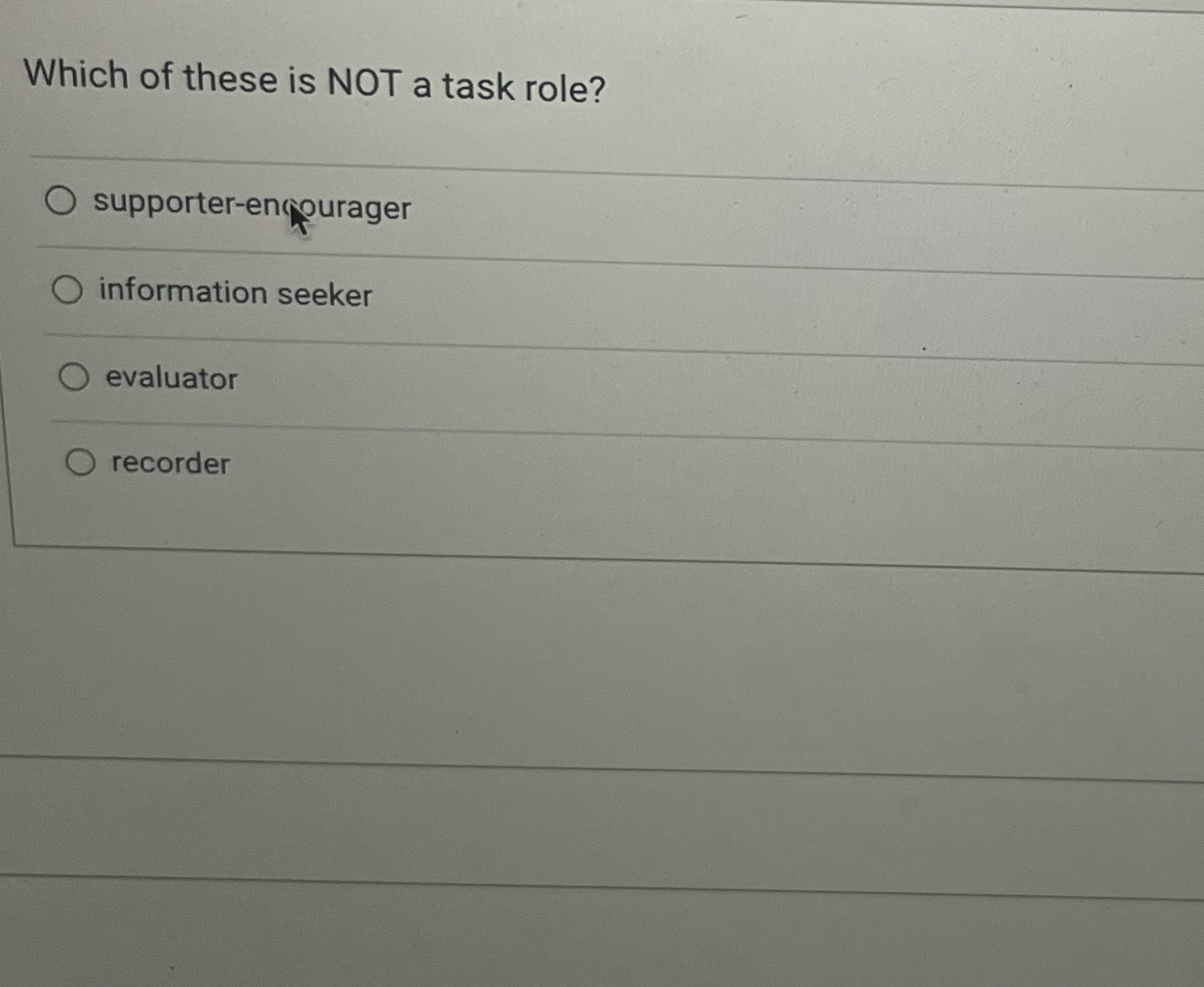 Solved Which of these is NOT a task | Chegg.com