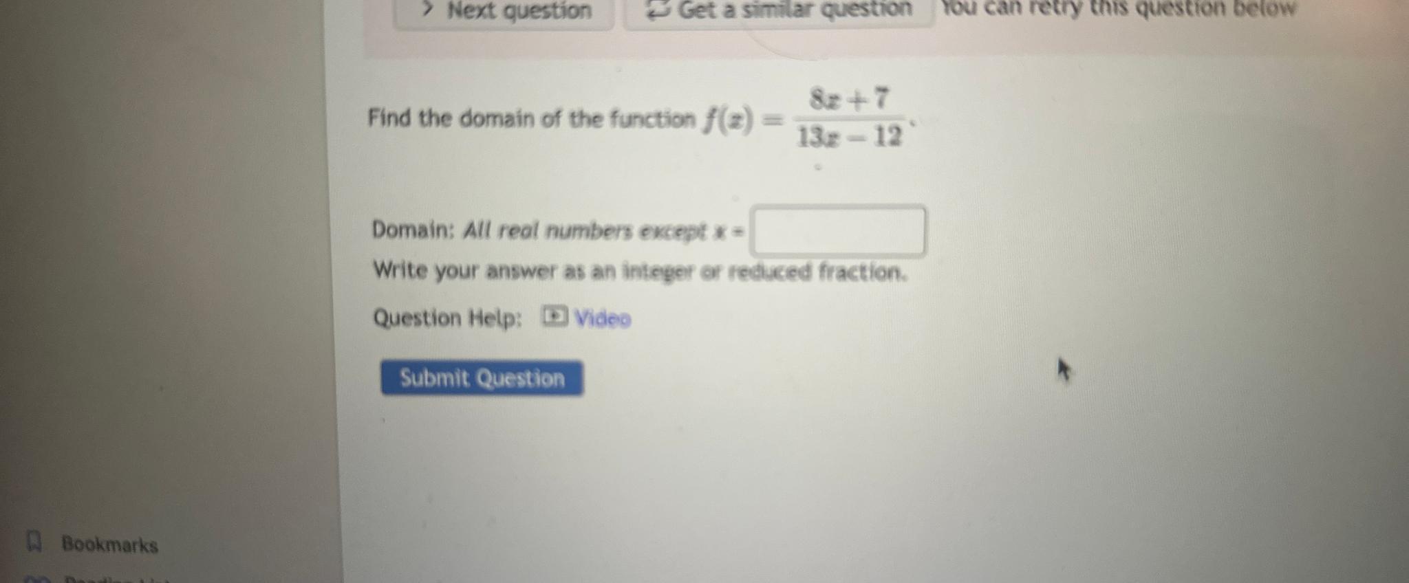 Solved Find The Domain Of The Function | Chegg.com