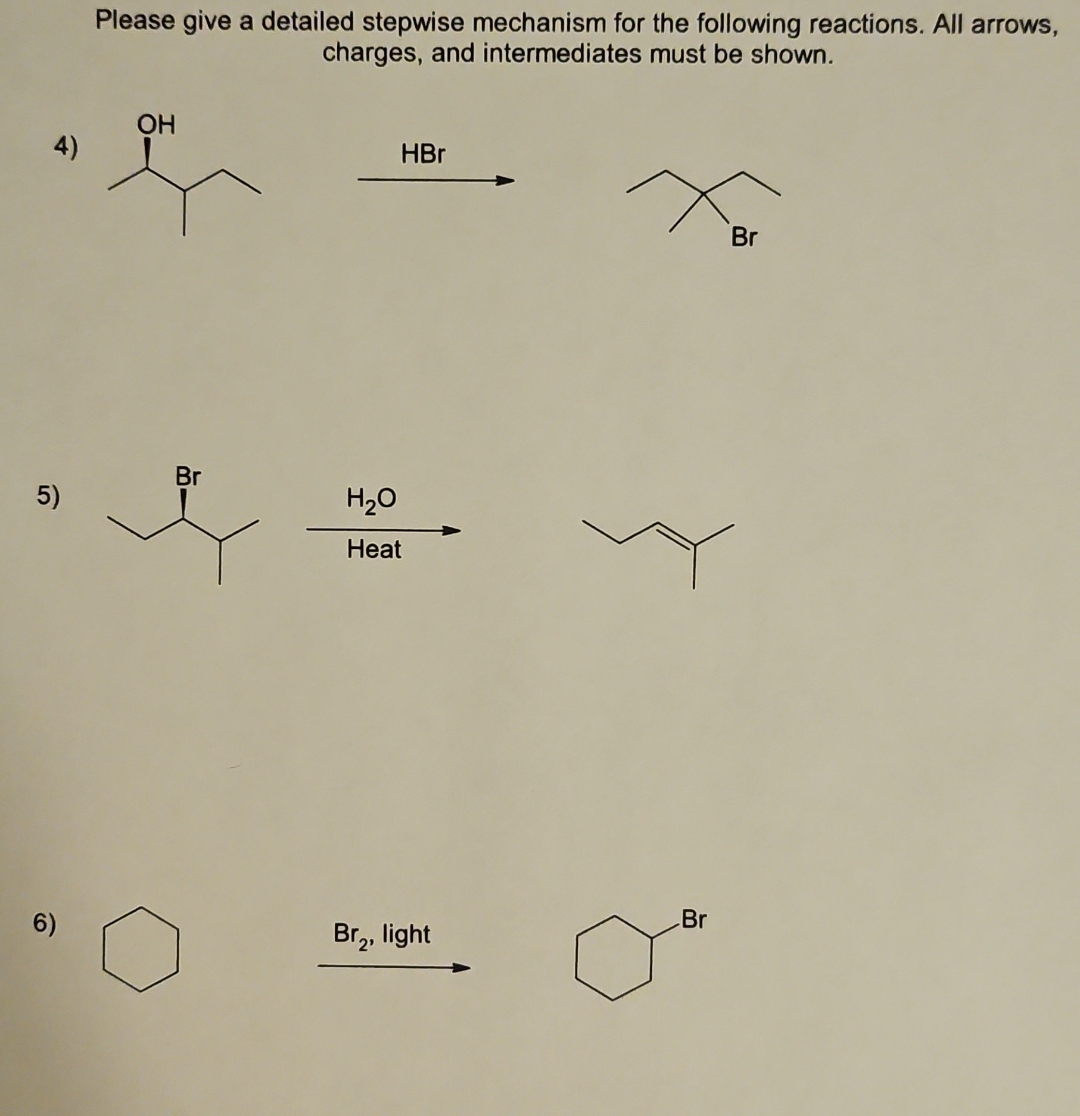Solved Please give a detailed stepwise mechanism for the | Chegg.com