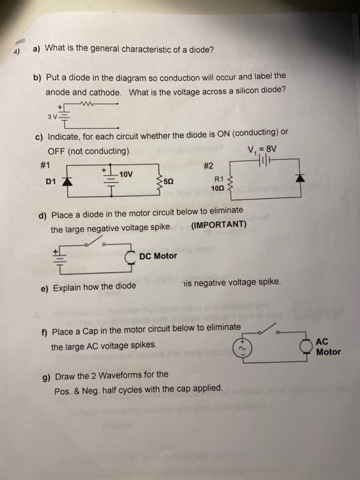 Solved 020 3. Show how the properties of Inductance lead to