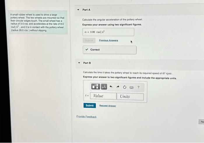 Solved i need help with part a which is magnitude after | Chegg.com