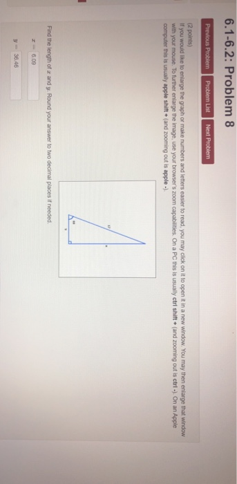 Solved 6.1-6.2: Problem 8 Previous Problem Problem List Next | Chegg.com