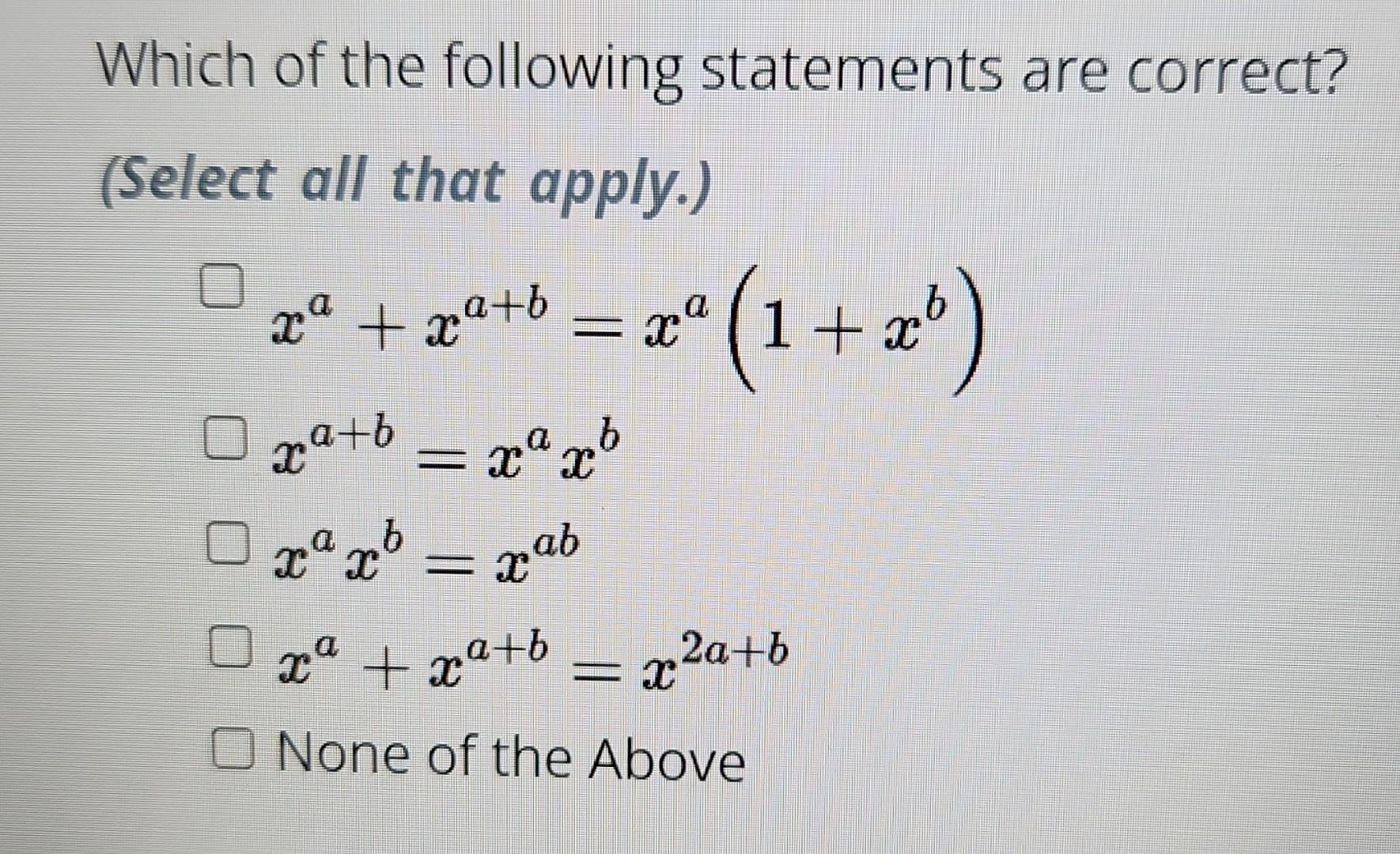 Solved Which Of The Following Statements Are Correct? | Chegg.com