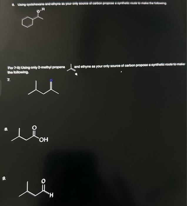 Solved Propose A Synthetic Route From The Starting Material | Chegg.com