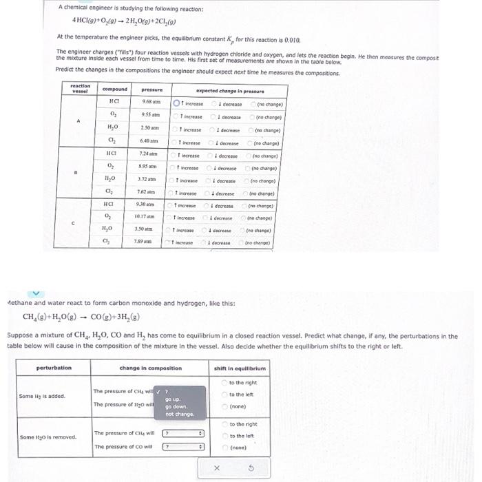 Solved A Chemical Engineer Is Studying The Following | Chegg.com