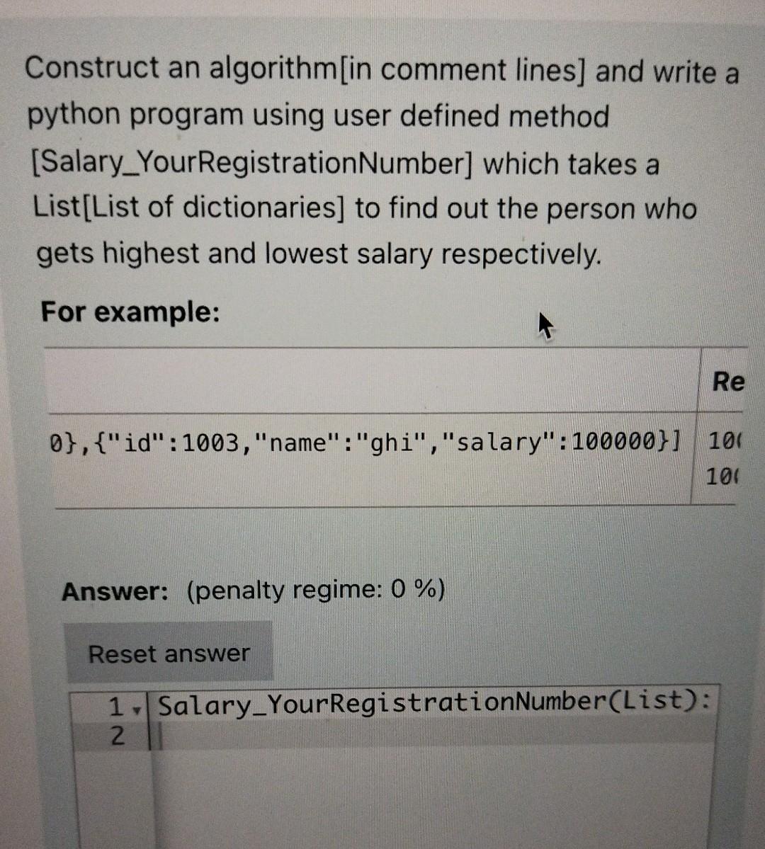 Solved Construct an algorithm[in comment lines] and write a | Chegg.com